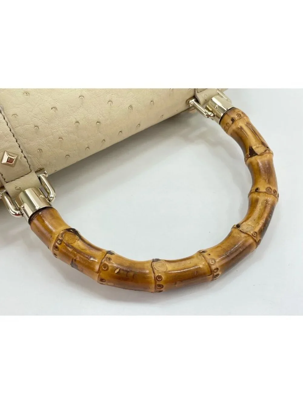 Gucci Handbag Bamboo Beige